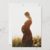 Invitation photo Neutral Tan Baby shower (Dos)