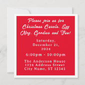 Invitation Photo Noël (Dos)