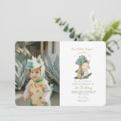 Invitation Photo Notre Petit Dragon Premier anniversaire (Debout devant)