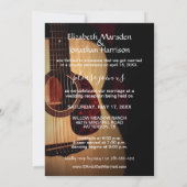 Invitation Photo Nous avons épousé Mariage campagnard de guit (Dos)