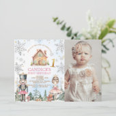 Invitation Photo Nutcracker Land of Sweets 1er anniversaire (Debout devant)