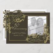 Invitation Photo Or Espresso (Devant / Derrière)