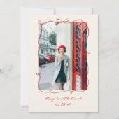 Invitation Photo originale tirée à la main Brunch (Dos)