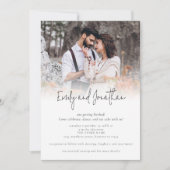 Invitation Photo Overlay Script informel QR Code Mariage (Devant)