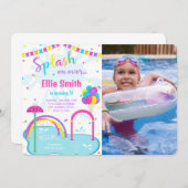 Invitation Photo Pad Splash (Devant / Derrière)