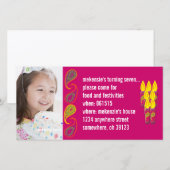 Invitation photo Paisley Birthdy (Devant / Derrière)