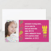 Invitation photo Paisley Birthdy (Devant / Derrière)