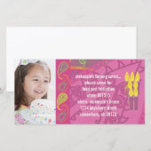 Invitation photo Paisley Birthdy (Devant / Derrière)