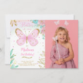 Invitation photo papillon (Devant)
