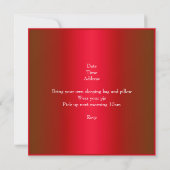 Invitation Photo Papillon de veille de 13e anniversaire Rouge (Dos)
