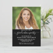 Invitation Photo Parti de fin d'études secondaires (Debout devant)