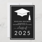 Invitation Photo Parti de fin d'études secondaires (Dos)