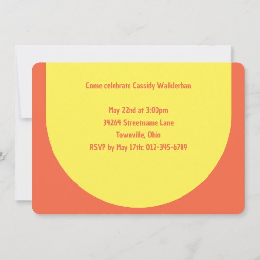 Invitation Photo Parti d'obtention du diplôme de l'école prim (Dos)