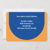 Invitation Photo Parti d'obtention du diplôme de l'école prim (Dos)