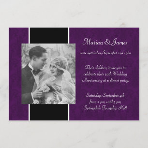 Invitation Photo Parti du 50e anniversaire du Mariage