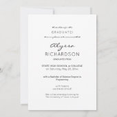 Invitation Photo & Parties scintillant Gold Graduate Faire-pa (Dos)