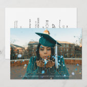 Invitation Photo & Parties scintillant Gold Graduate Faire-pa (Devant / Derrière)