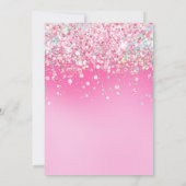 Invitation Photo Parties scintillant rose 18e anniversaire (Dos)