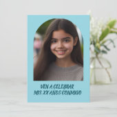 Invitation Photo Personalizada Invitación de Cumpleaños (Debout devant)
