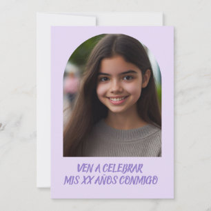 Invitation Photo Personalizada Invitación de Cumpleaños