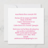 Invitation Photo Personalizada Mis 90 Años Fiesta (Dos)
