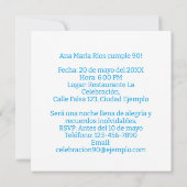Invitation Photo Personalizada Mis 90 Años Fiesta (Dos)