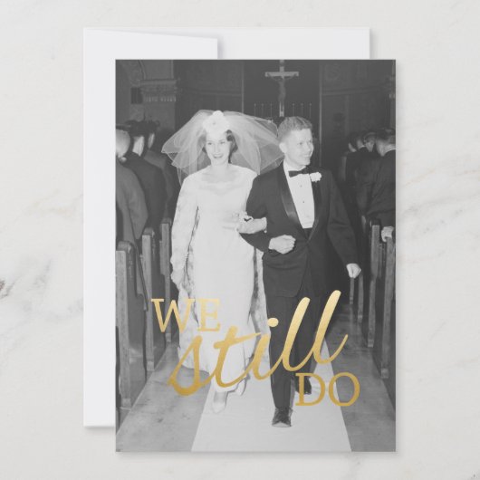 Invitation Photo personnalisé 56e anniversaire de mariage Nou (Devant)