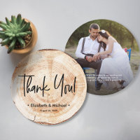 Photo personnalisé de mariage rustique à grain de