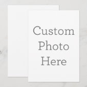 Invitation photo personnalisée (Devant / Derrière)