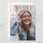 Invitation Photo personnalisée (Devant / Derrière)