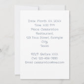 Invitation Photo personnalisée 13e ballons d'anniversaire (Dos)