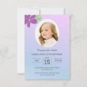 Invitation Photo personnalisée Anniversaire (Devant)