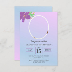 Invitation Photo personnalisée Anniversaire