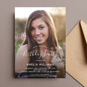 Invitation Photo personnalisée Anniversaire à tout âge