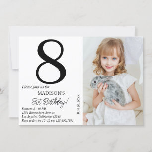 Invitation Photo personnalisée Anniversaire Enfants Garçon Fê