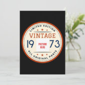 INVITATION PHOTO PERSONNALISÉE ANNIVERSAIRE LIMITÉE ÉDITION (Debout devant)