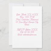 Invitation Photo personnalisée Ballons d'anniversaire 45e (Dos)