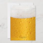 Invitation Photo personnalisée Bière Anniversaire Fête Invita (Dos)