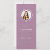 Invitation Photo personnalisée de la première fille communion (Devant)