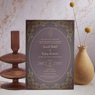 Invitation Photo personnalisée du Mariage hindou indien Ganes