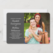 Invitation Photo personnalisée + Mariage moderne (Devant)