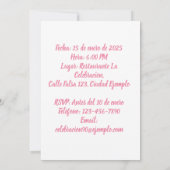 Invitation Photo personnalisée Mes 80 Ans - 80 Years Custom (Dos)