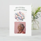 Invitation Photo personnalisée Mes 85 Ans - 85 Years Custom (Debout devant)