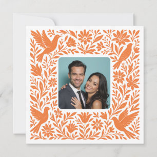 Invitation Photo personnalisée Mexicain Otomí Tenango Enregis