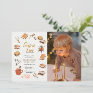 Invitation Photo personnalisée plus de plaisir amis camper an