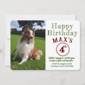 Invitation Photo personnalisée pour animaux de compagnie Chie (Devant)