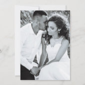 Invitation Photo personnalisée Rustique Eucalyptus Mariage de (Dos)