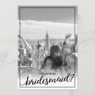 Invitation Photo Personnalisée Seras-Tu Ma Servante D'Époux