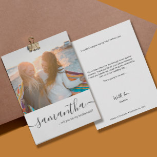 Invitation Photo personnalisée Serez-vous ma proposition de s