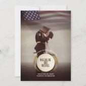 Invitation Photo personnelle | États-Unis | Mariage Feuille L (Devant)